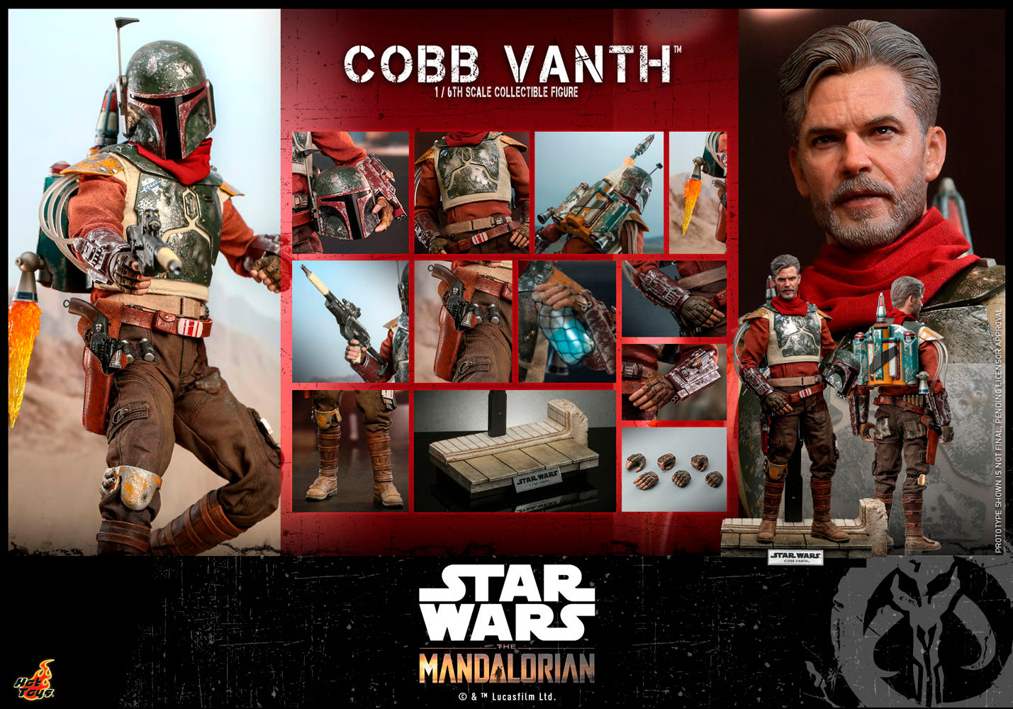 Hot Toys Star Wars–Star Wars The Mandalorian Cobb Vanth TMS084 1/6 Scale Figure