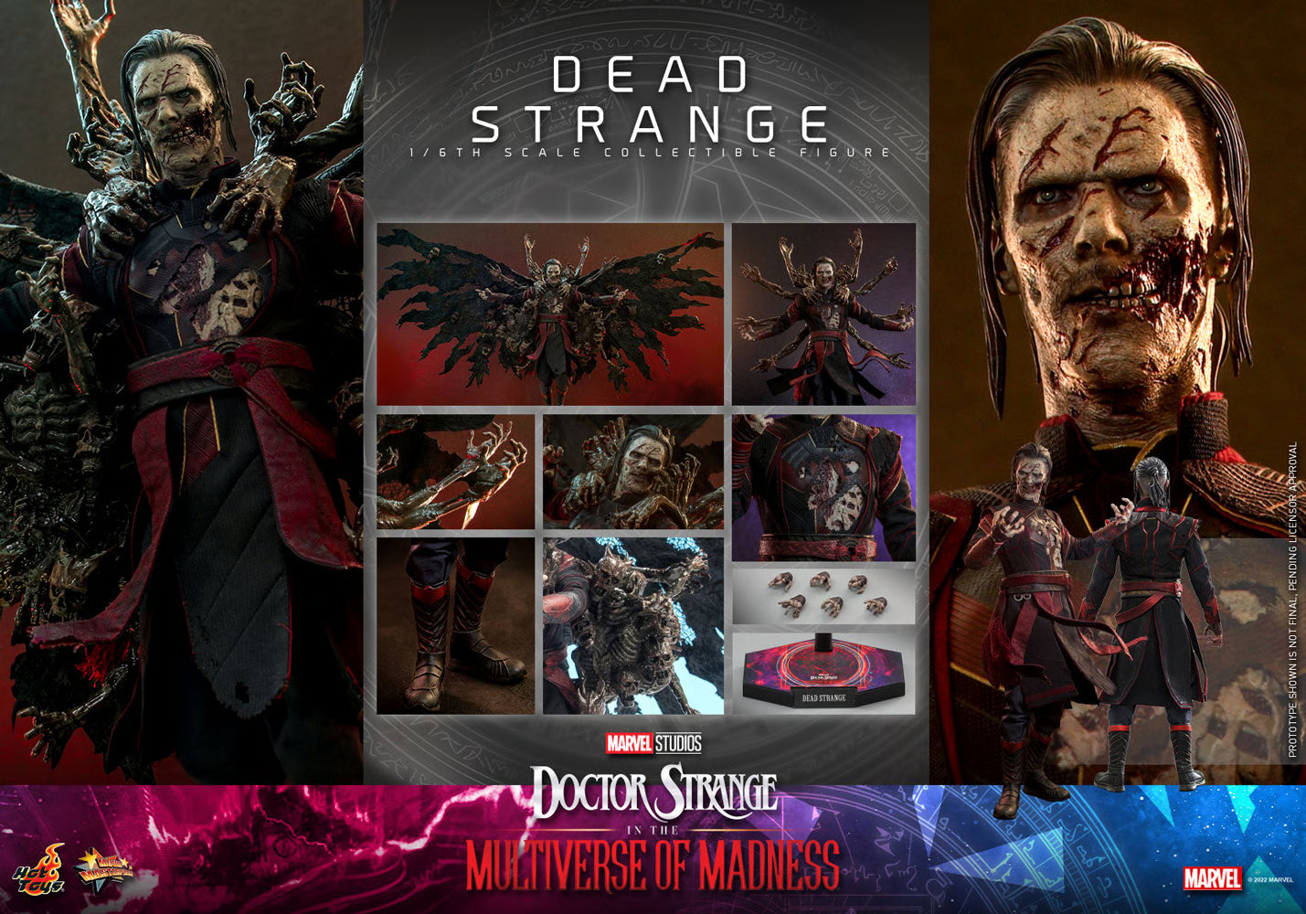 Hot Toys Dr Strange-Dr Strange in the Multiverse of Madness Dead Strange MMS654 1/6 Scale Figure