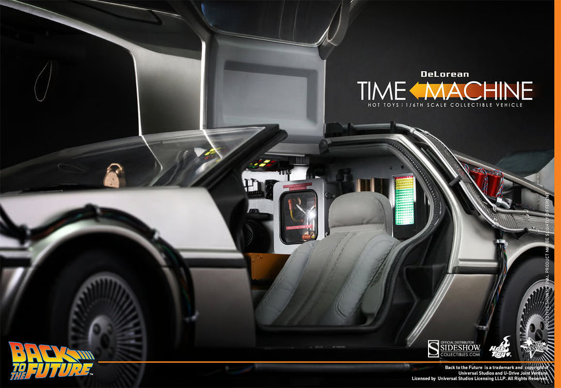 Hot Toys DeLorean Time Machine Back to the Future MMS260 1/6 Scale ...