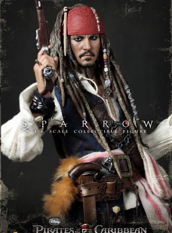 Hot Toys Pirates of the Caribbean–Pirates of the Caribbean On Stranger Tides Captain Jack Sparrow DX06 1/6 Scale Figure