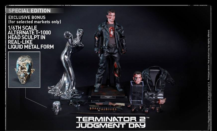 Hot Toys Terminator-Terminator 2 Judgment Day T800 Battle Damaged Vers ...