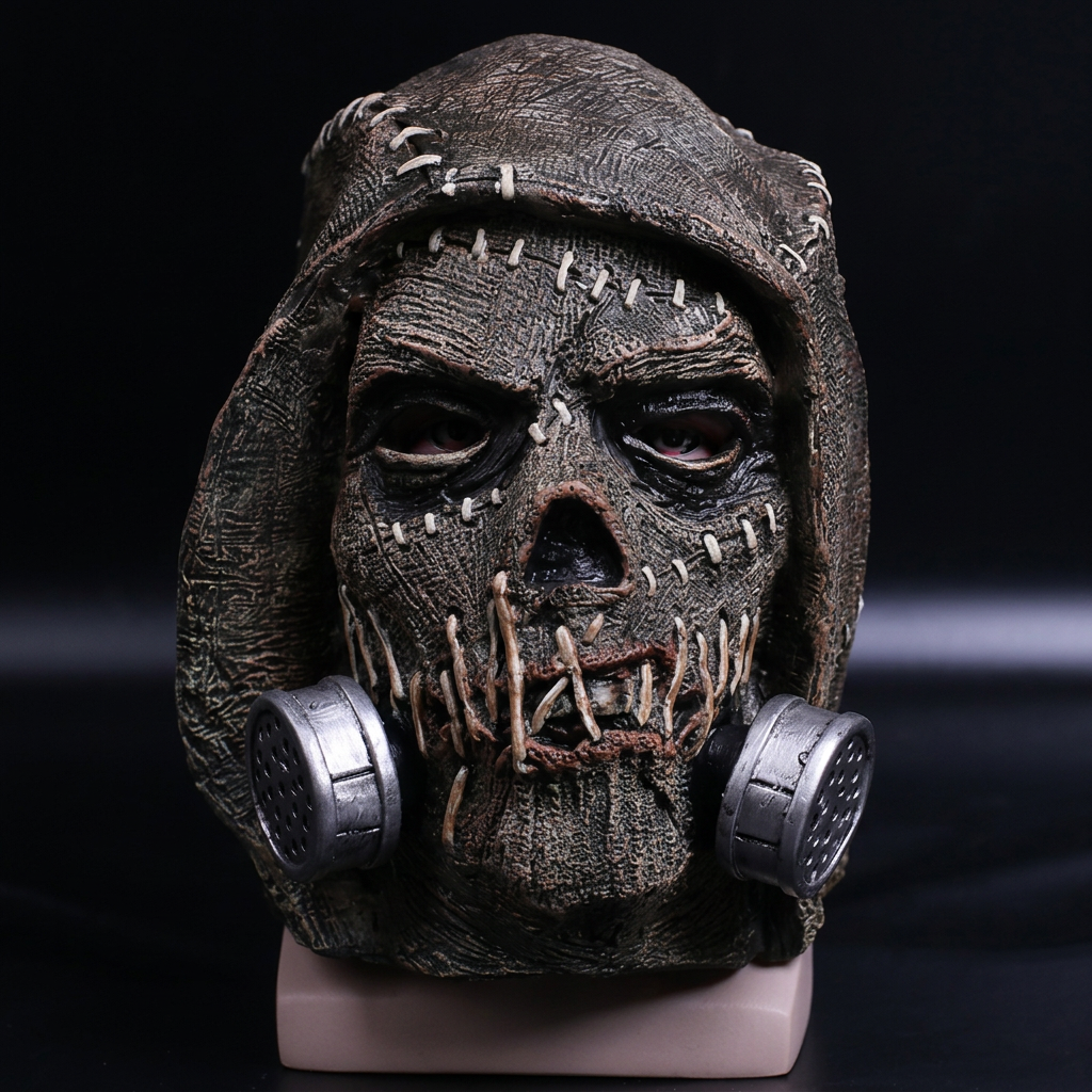 Batman Arkham Knight Scarecrow Full-Face Mask – Halloween Cosplay Prop
