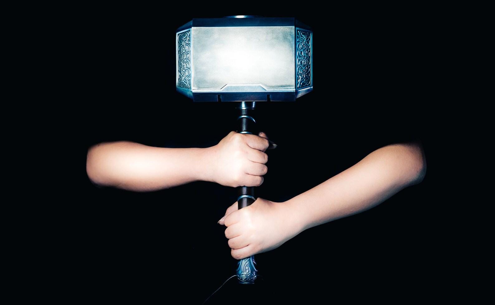 Thor Hammer (Metallic) Thor Stormbreaker (Thor Hammer /Mjölnir ) Thor Hammer Life Size Collectable  Handmade thor Mjolnir