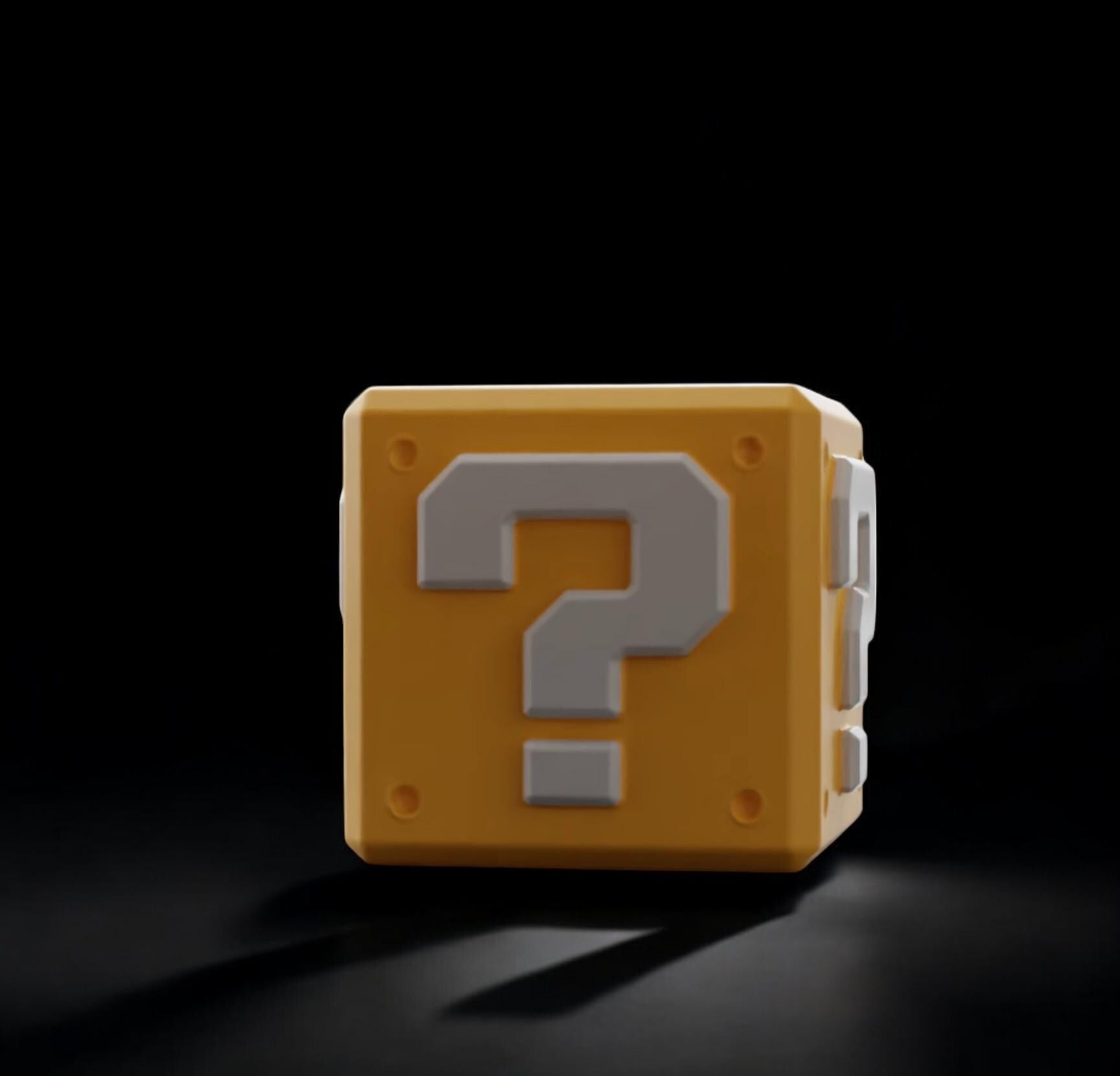 Question Block Coin Bank 3D Printed Animated Coin Bank Super Mario Accessory Super Mario Block Coin Organize Mario Question Block Handmade