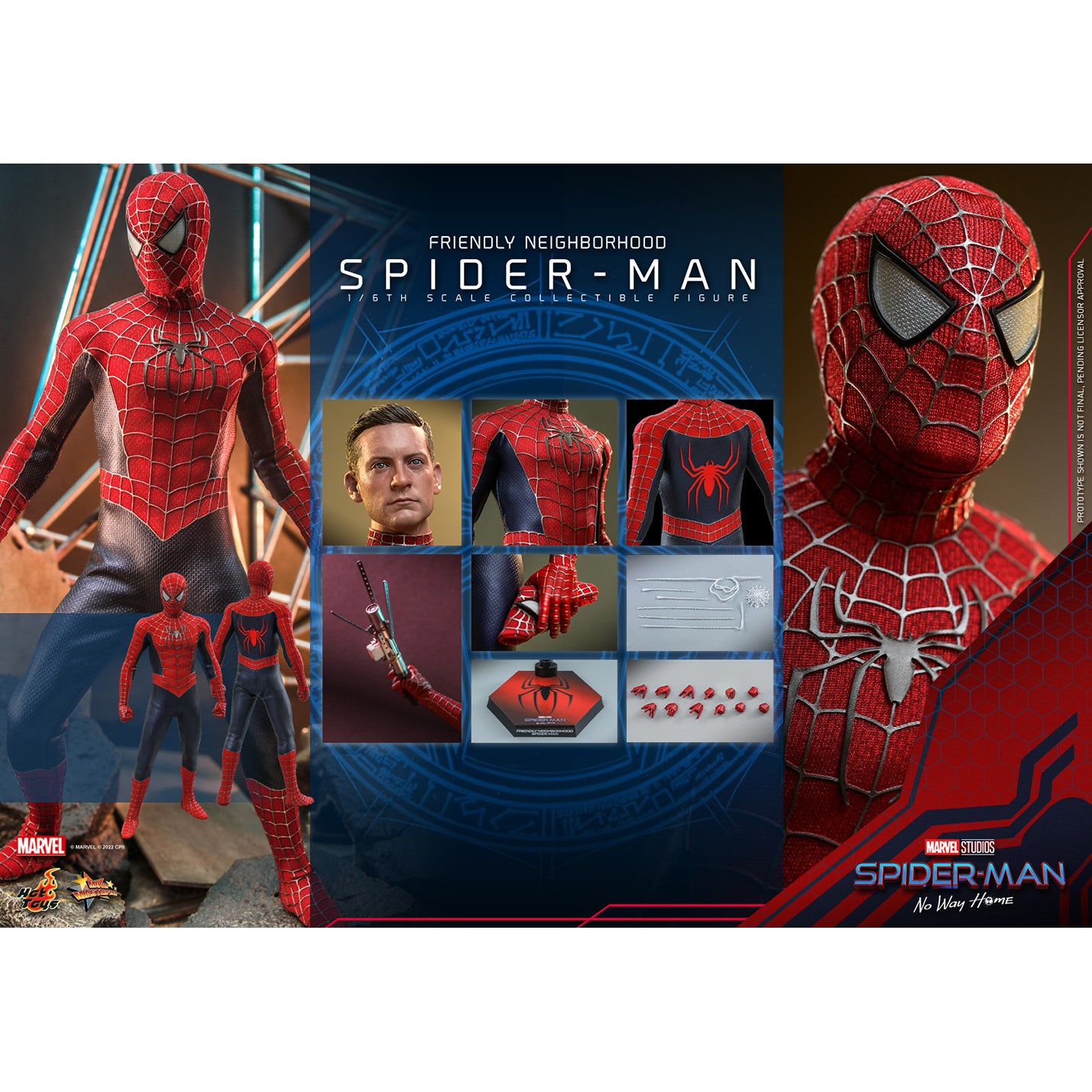 Hot Toys Spiderman No Way Home Friendly Neighborhood Spider-Man MMS661 1/6 Scale Figure