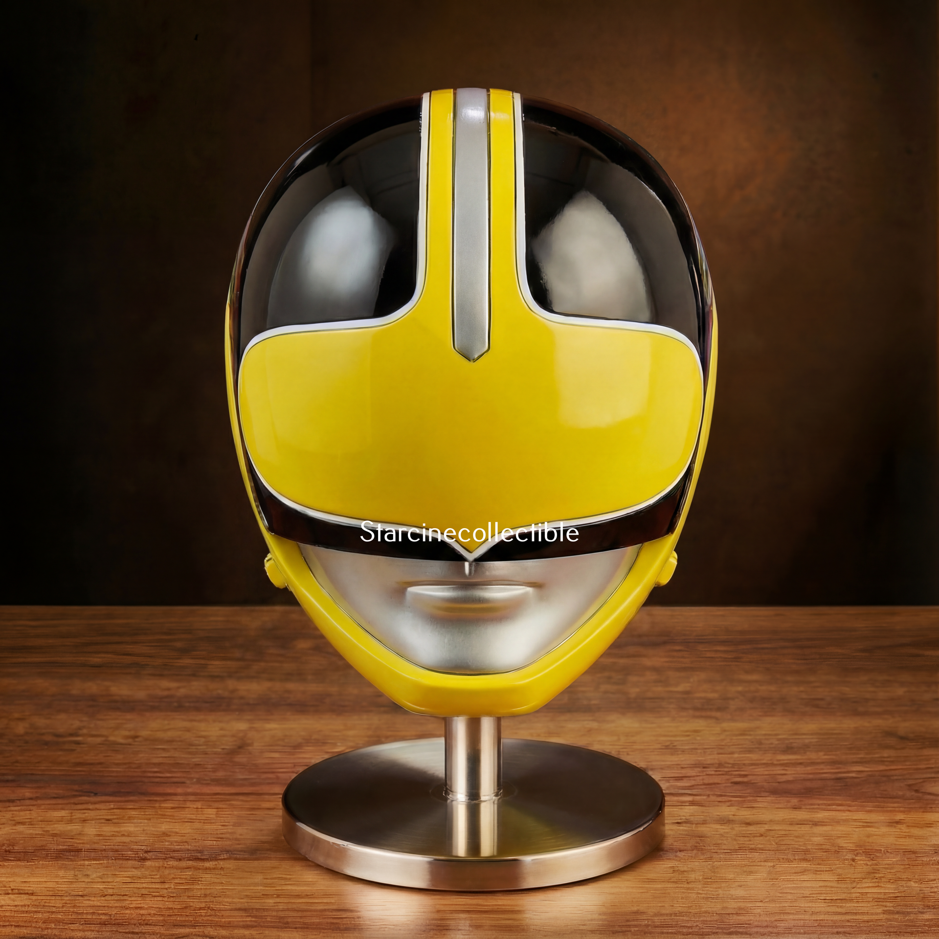 gold ranger motorcycle helmet Power Rangers: Time Force Helmet Life Size Replica – StarCine Collectible