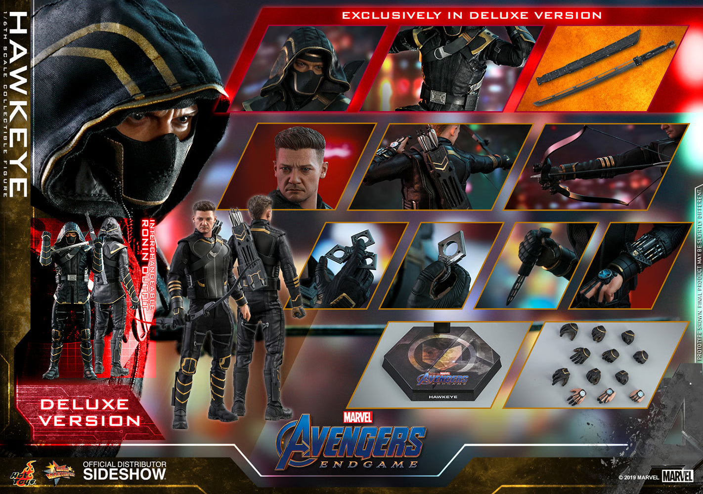 Hot Toys Avengers– Avengers Hawkeye (Deluxe Version) MMS532 1/6 Scale Figure