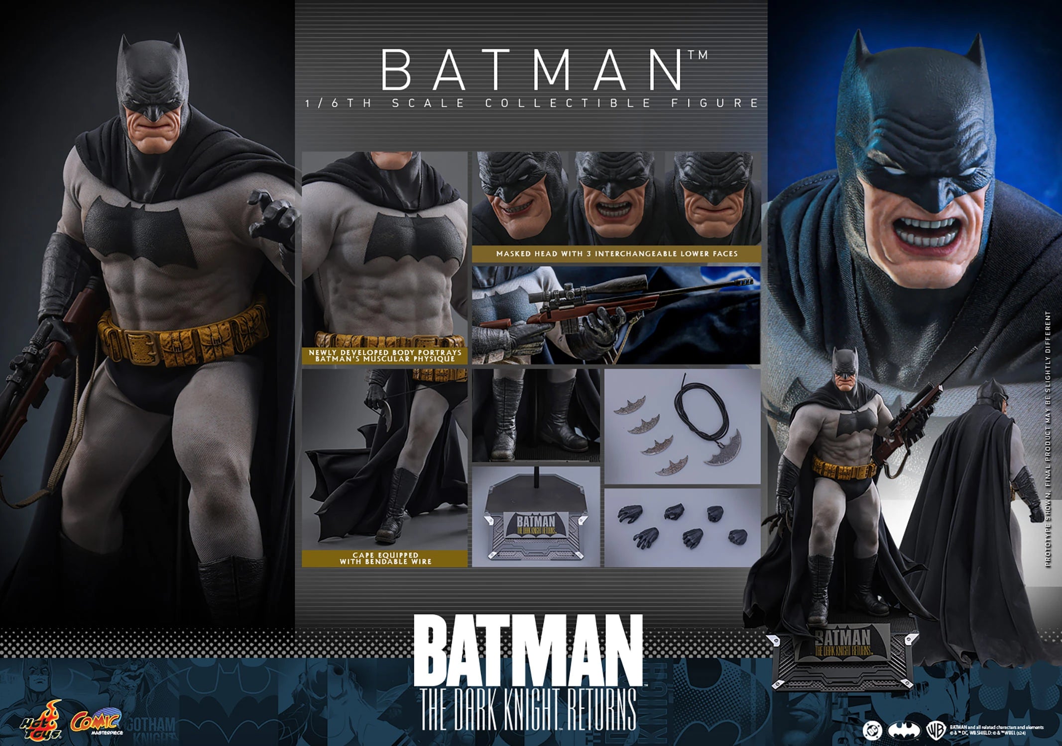 Hot Toys DC Comic Batman Hot Toys The Dark Knight Returns Batman CMS024  1/6 Scale Figure