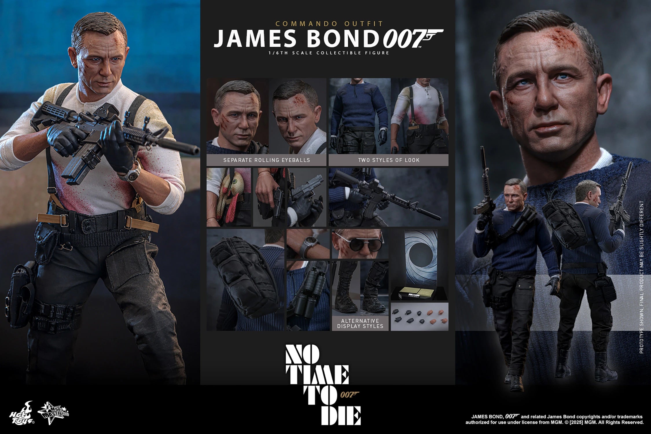 Hot Toys No Time To Die-No Time To Die James Bond (Commando Outfit) MMS804 1/6 Scale Figure