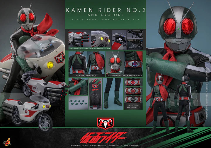 Hot Toys Kamen Rider No.2 and Cyclone Set Hot Toys Kamen Rider TMS149  1/6 Scale Figure