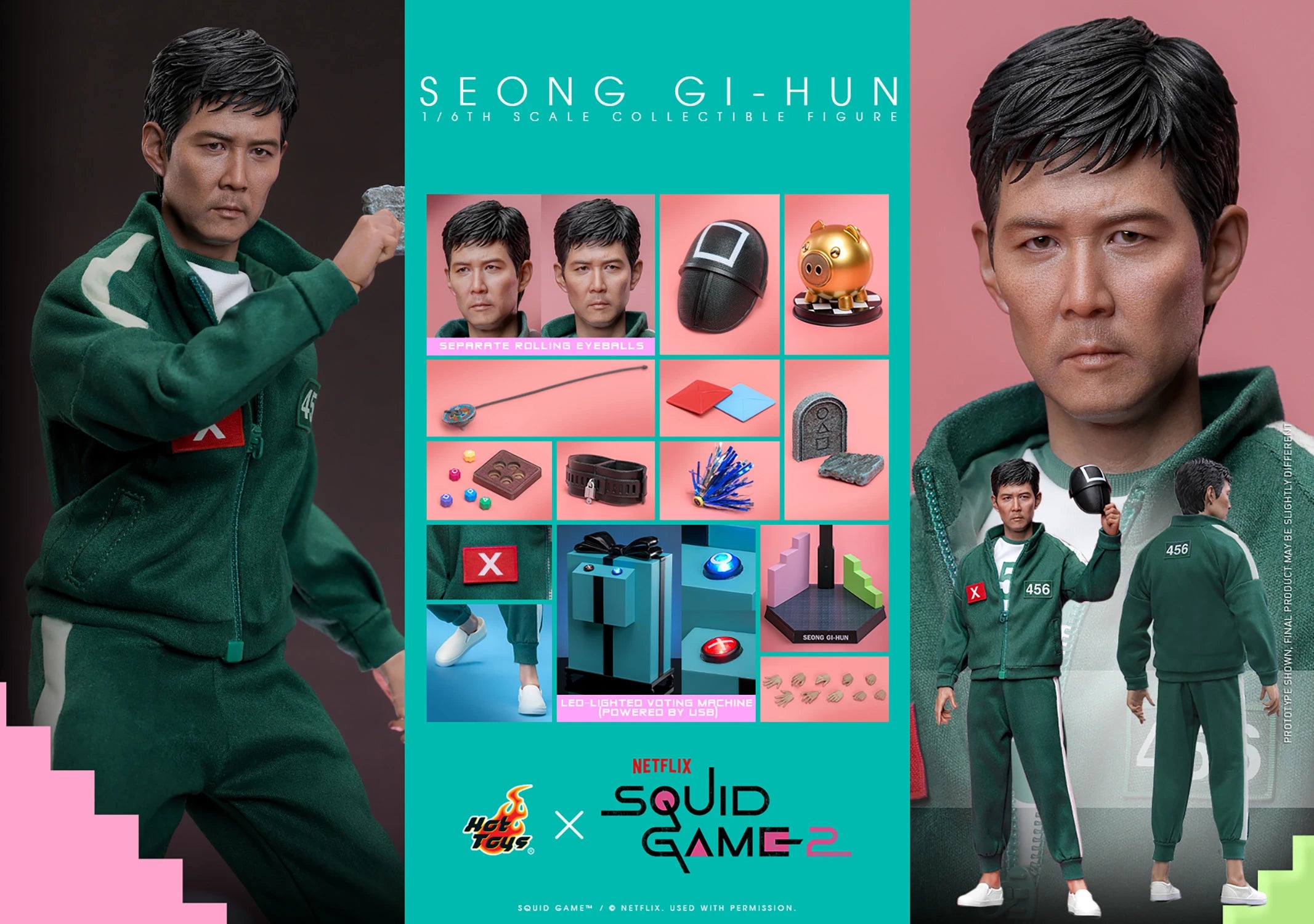 Hot Toys Seong Gi-hun Hot Toys Squid Game 2 TMS153 1/6th Scale Collectible Figure
