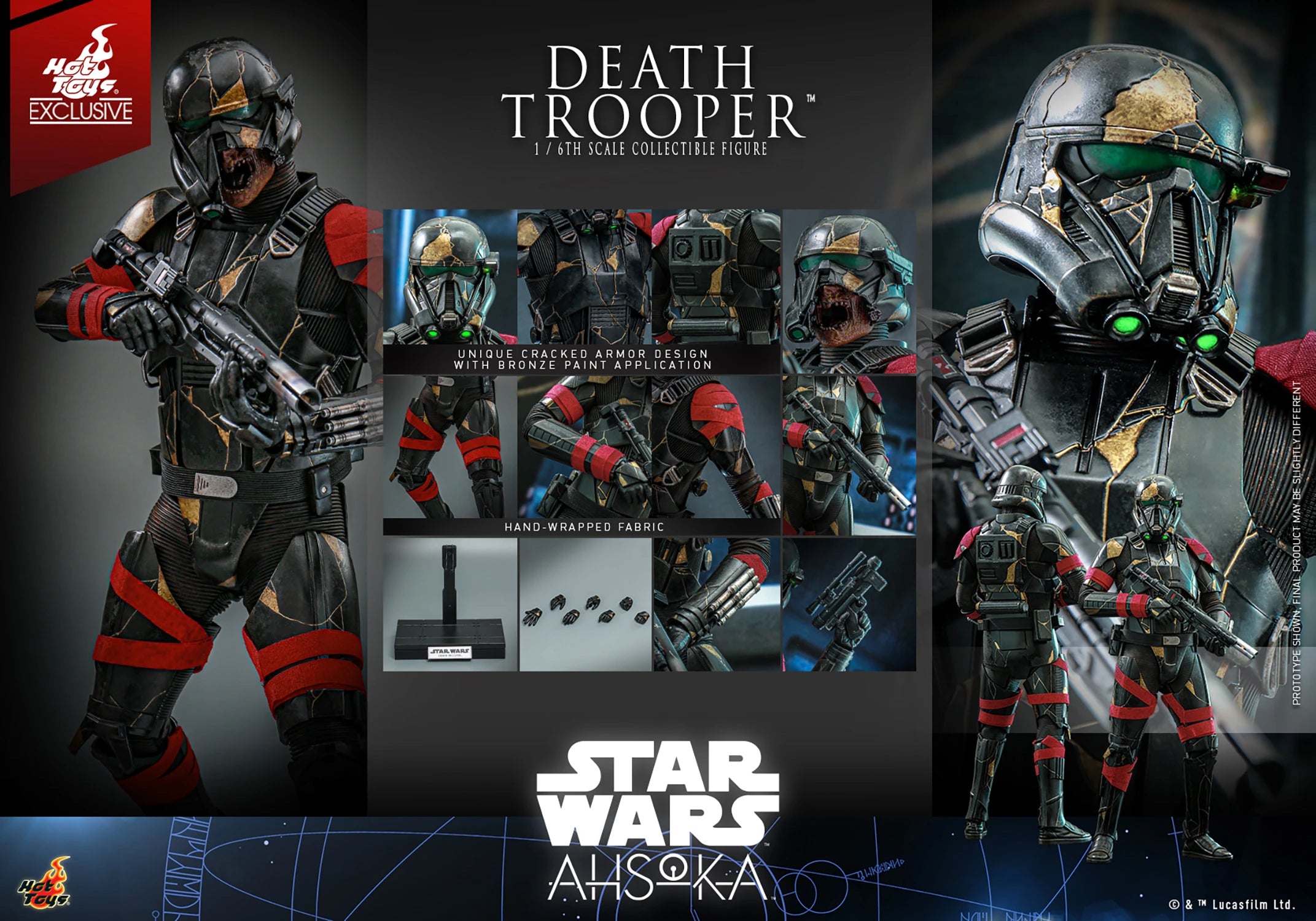 Hot Toys Death Trooper Hot Toys Star Wars Ahsoka [Hot Toys Exclusive] TMS134 1/6 Scale Figure
