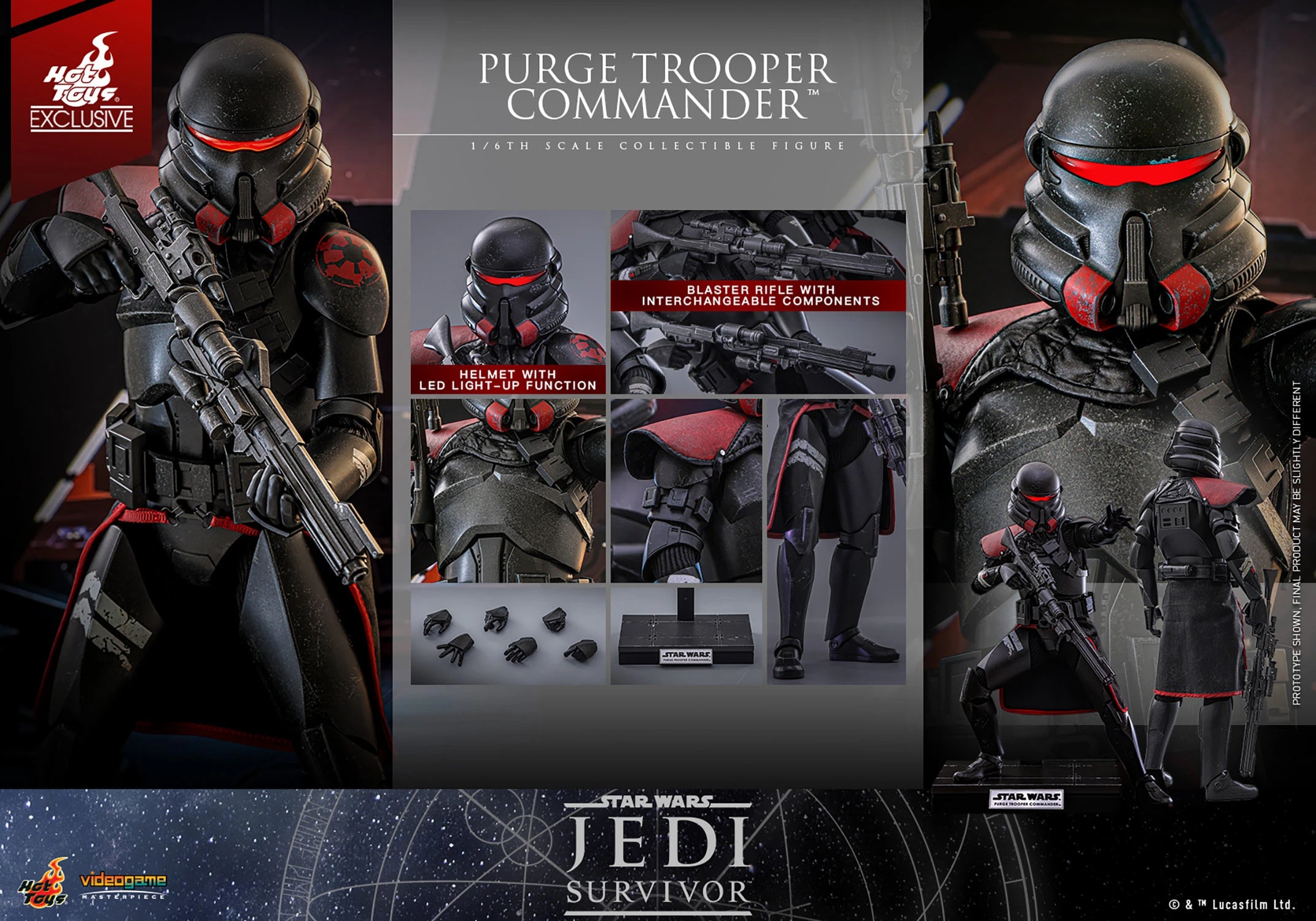 Hot Toys Star Wars Jedi Survivor Surge Trooper Commander VGM67 1/6 Scale Figure