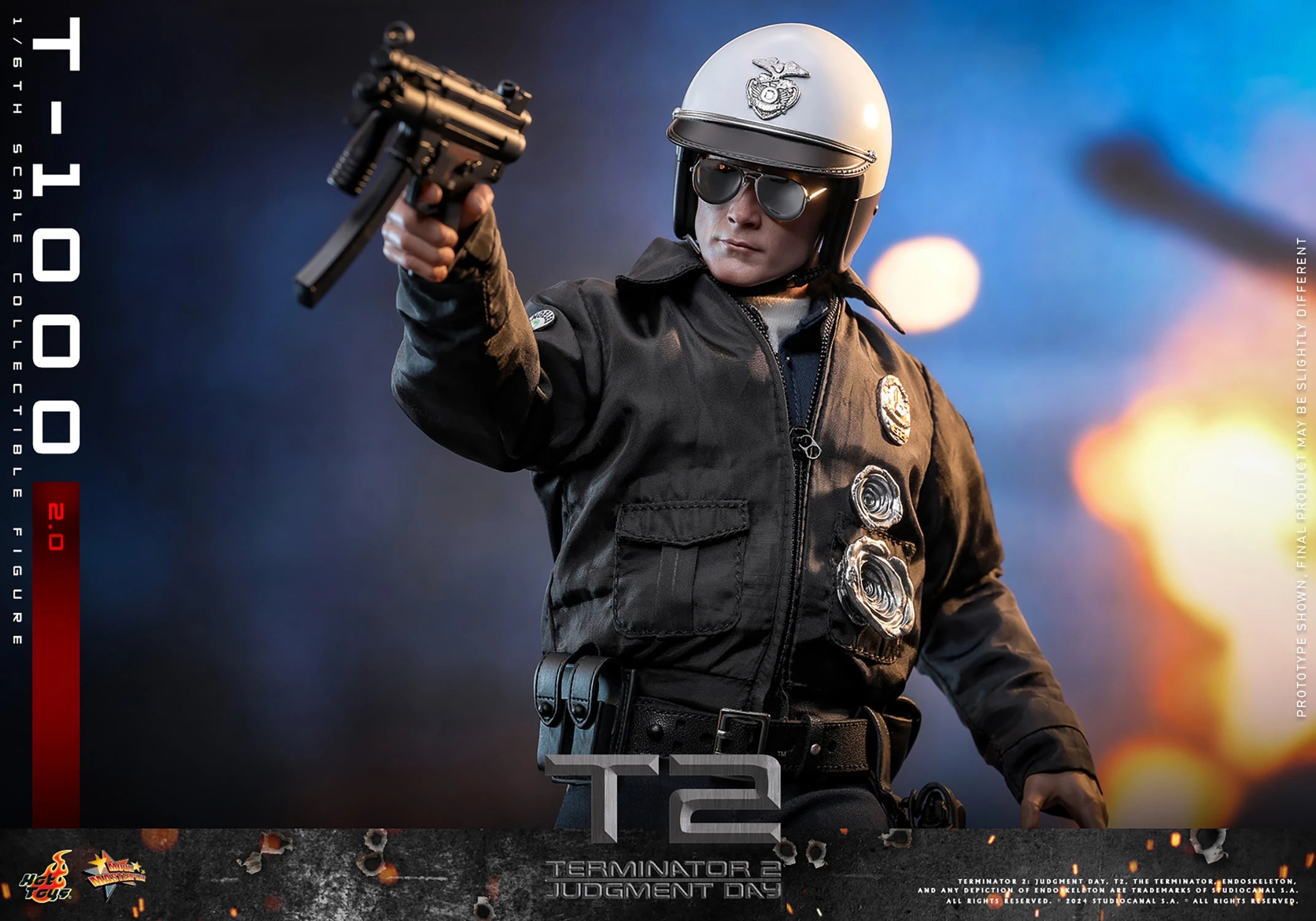 Hot Toys Terminator-Terminator 2 Judgement Day T1000 (2.0) MMS774 1/6 ...