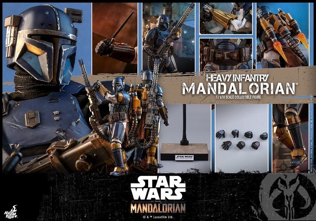 Hot Toys Star Wars-Star Wars The Mandalorian Heavy Mandalorian TMS010 1/6 Scale Figure