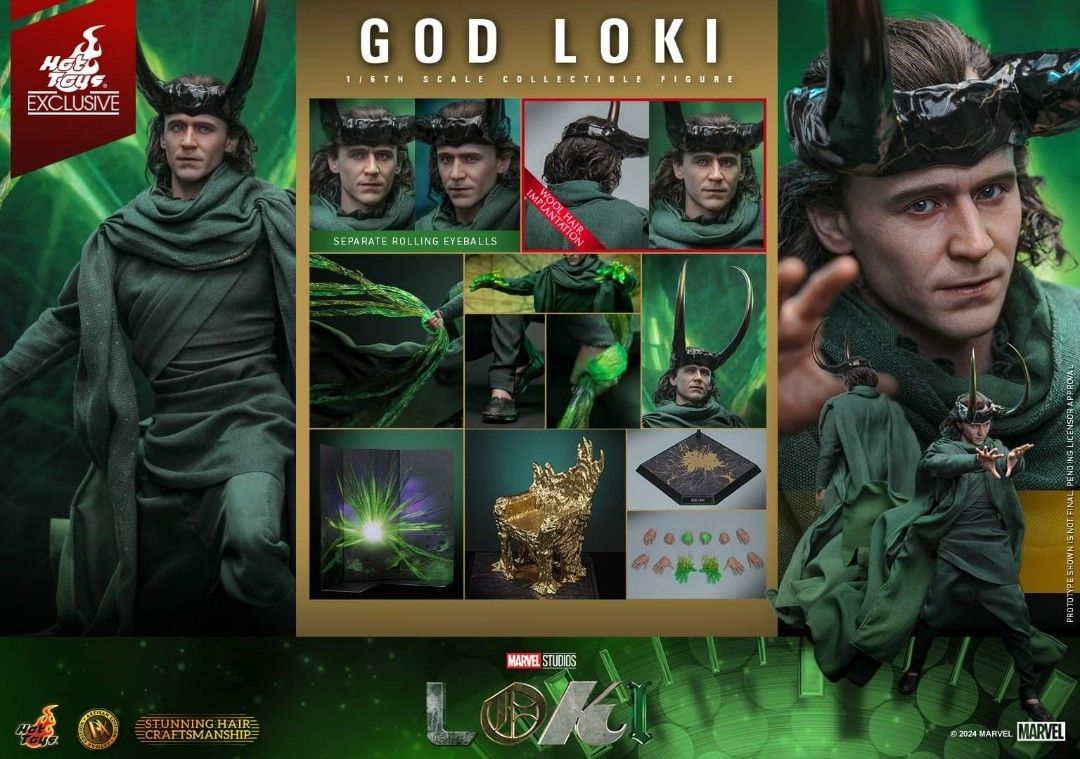 Hot Toys Artisan God Loki Hot Toys Loki season 2 DX41AE 1/6 Scale Figure
