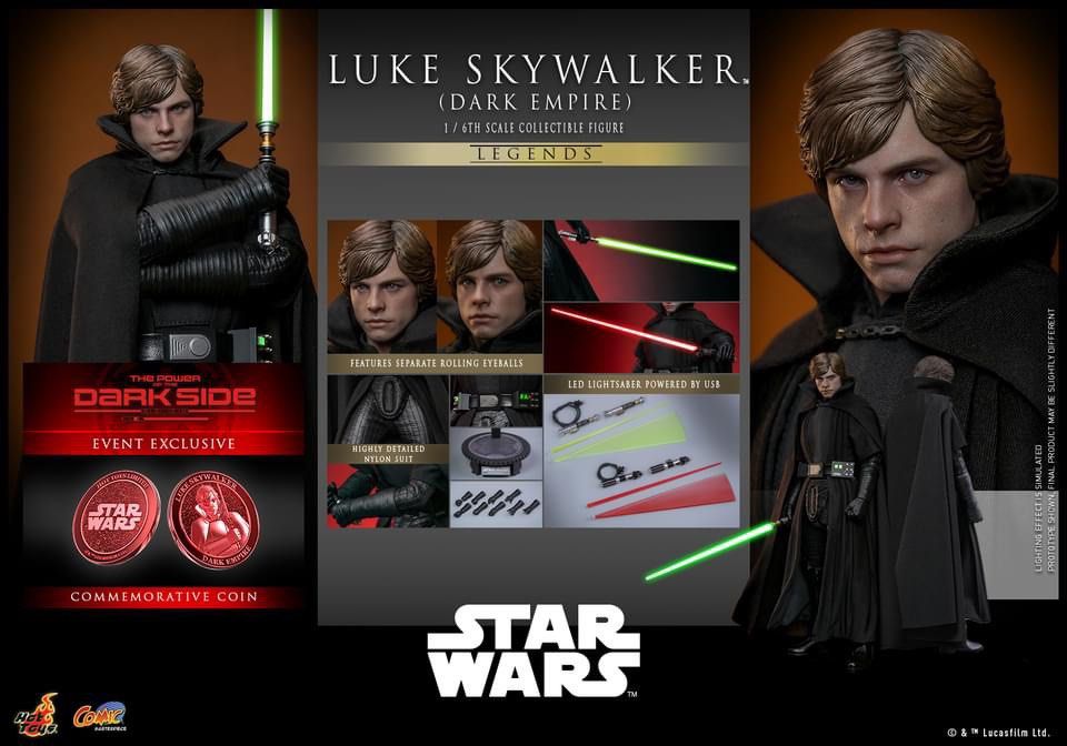 Hot Toys Star Wars: Dark Empire Luke Skywalker 1/6th Scale Collectible Figure CMS019