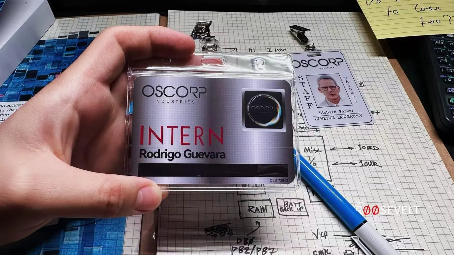 Oscorp Work Badges -The Amazing Spider-Man Mask