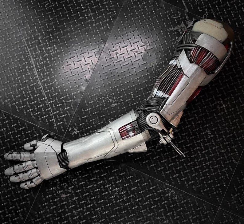 Cyberpunk 2077 Johnny Silverhand Soft Silicone Arm Cosplay Prop 1:1 Movie-Grade Replica