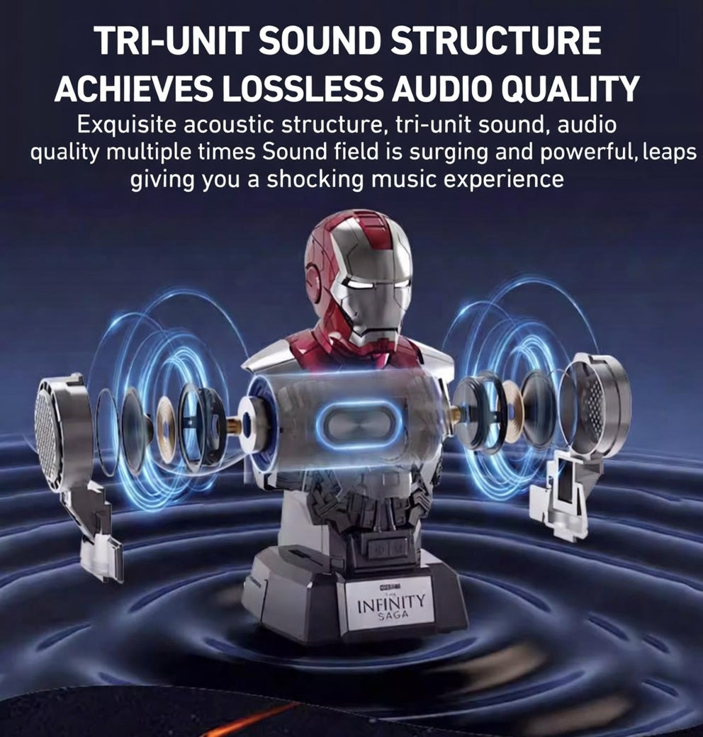 Killerbody Iron Man Mark V 1:4 Scale Bust Bluetooth Speaker