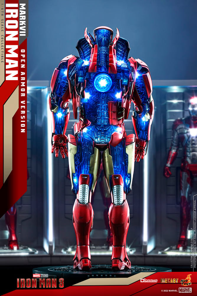 Hot Toys Iron Man-Ironman Mark VII (Open Armor Version) DS004 1/6 Scale Figure
