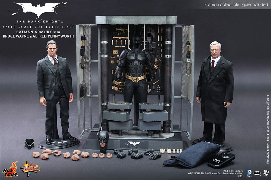 Hot Toys Batman Armory w/ Bruce & Alfred Hot Toys TDK MMS236 1/6 Scale Figure