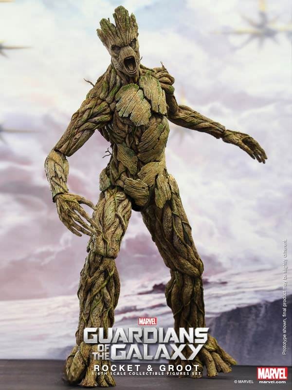 Hot Toys Guardians of the Galaxy-Guardians of the Galaxy Rocket & Groot MMS254 1/6 Scale Figure