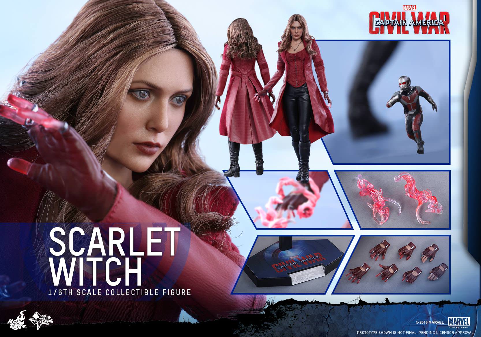 Hot Toys Captain America : Civil War – Scarlet Witch MMS370 1/6 Scale Figure