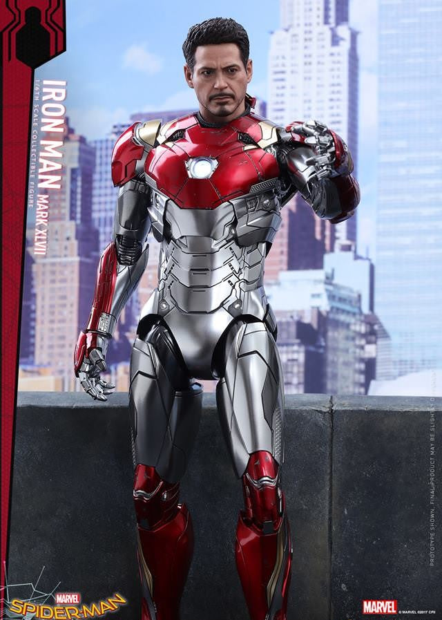 Hot Toys Spiderman – Spider-Man:Homecoming Iron Man Mark XLVII MMS427 1/6 Scale Figure