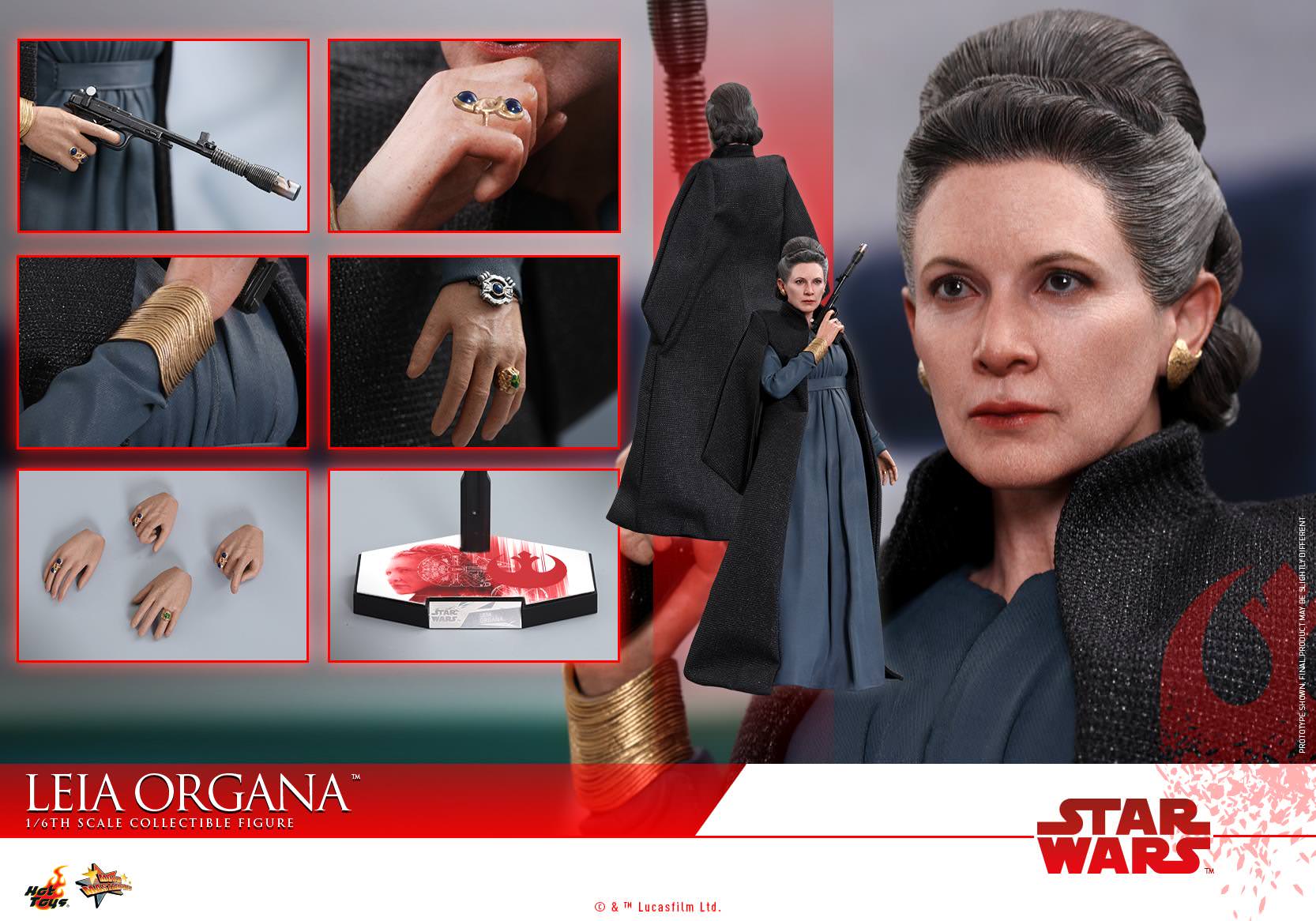 Hot Toys Leia Organa Hot Toys Star Wars : TLJ MMS459 1/6 Scale Figure