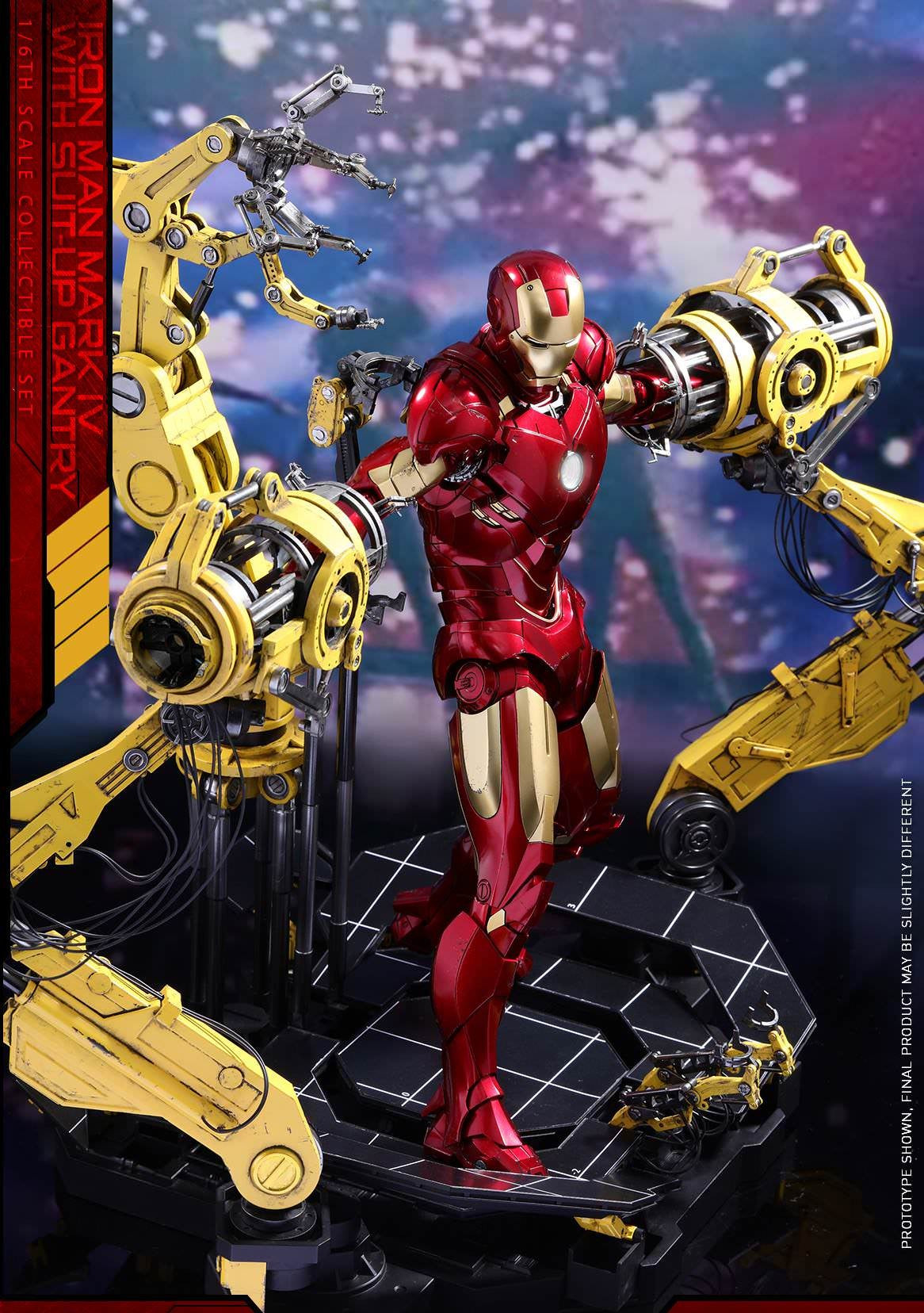 Hot Toys Iron Man–Iron Man 2 Mark IV with Suit-Up Gantry MMS462 1/6 Scale Figure