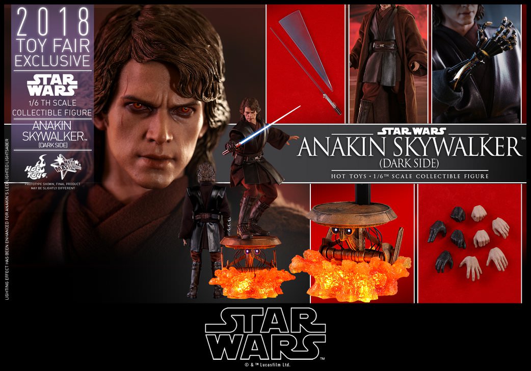 Hot Toys Star Wars III : ROTS – Anakin Skywalker (Darkside) MMS486  1/6 Scale Figure