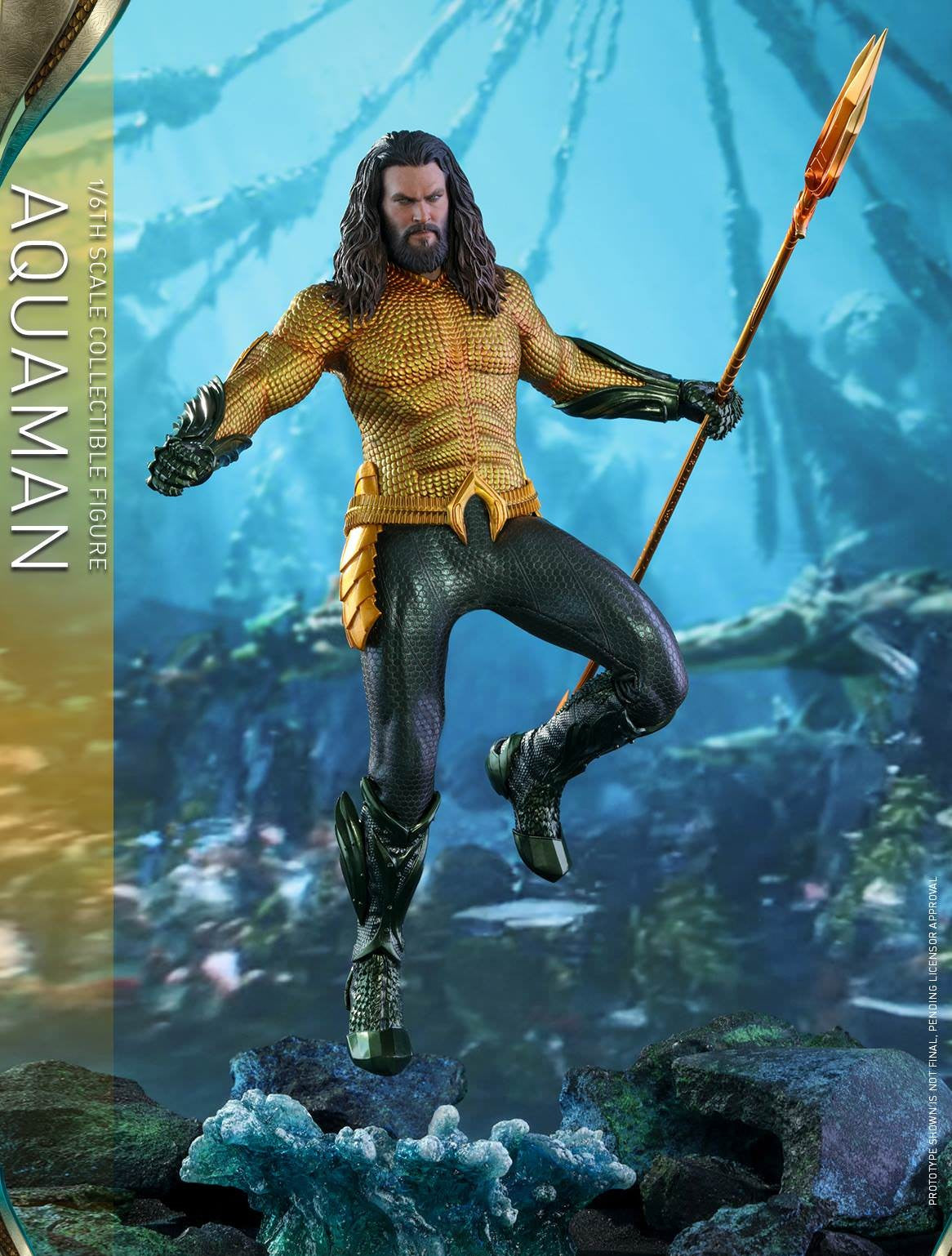 Hot Toys Aquaman-Aquaman Gold Chrome Suit MMS518 1/6 Scale Figure