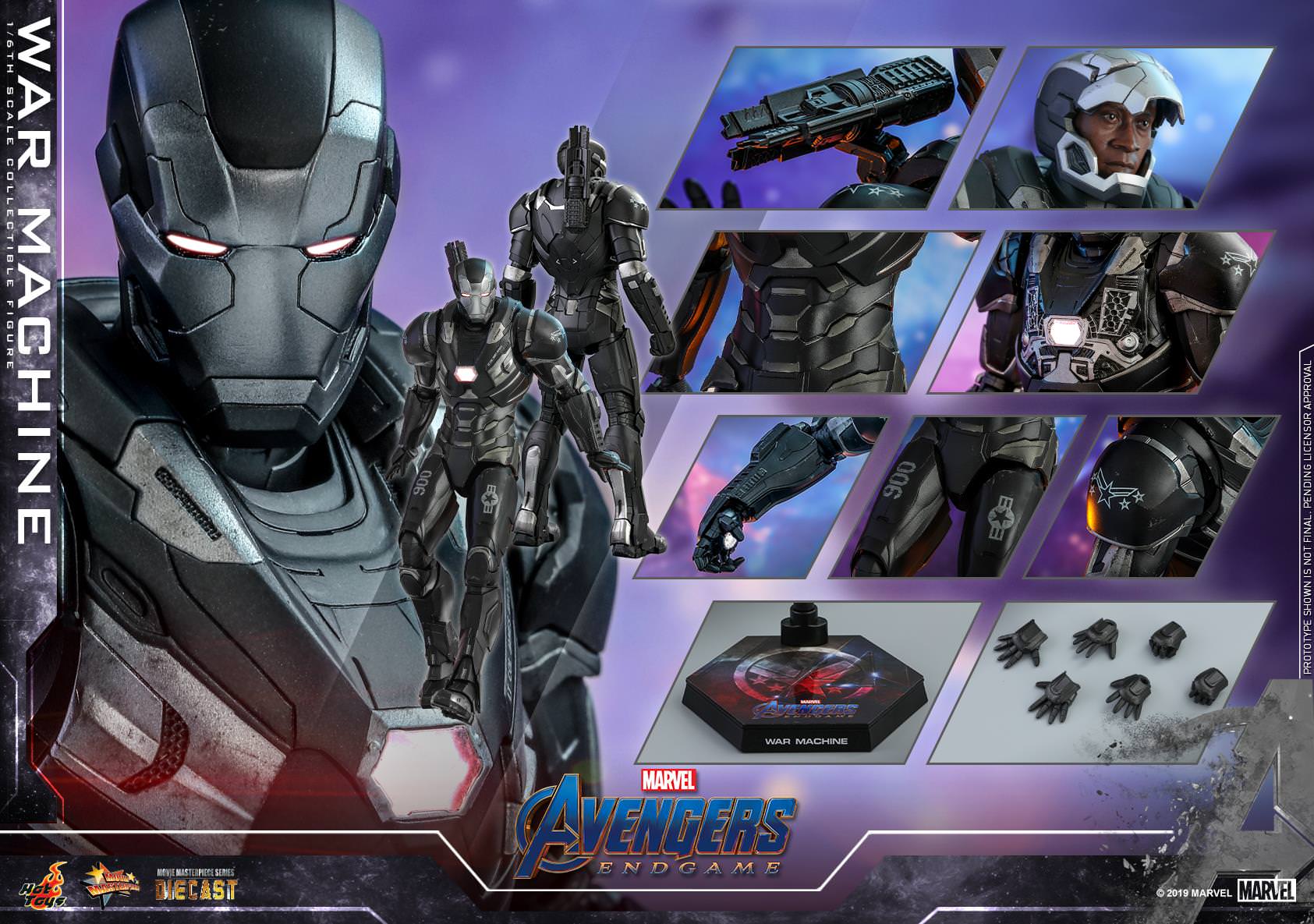 Hot toys Avengers Endgame War Machine Mark 6 MMS530D31 1/6 Scale Figure