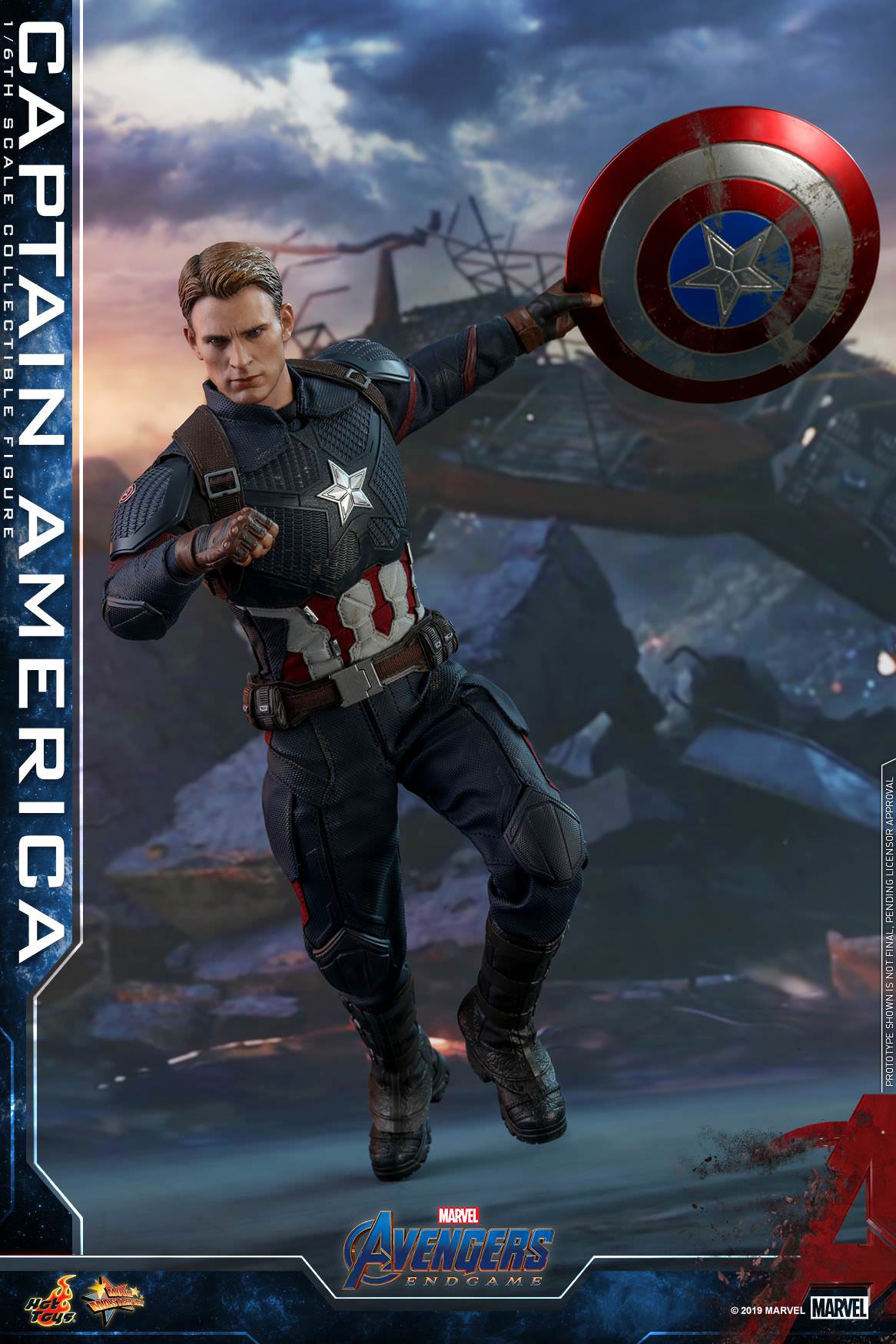 Hot Toys Avengers Endgame Captain America 1/6 Scale Figure MMS536