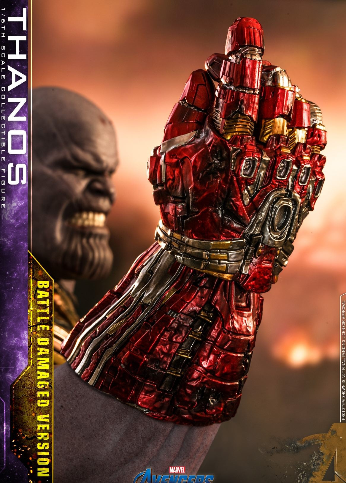 Hot Toys Avengers-Avengers Endgame Thanos (Battle Damaged Version) MMS564 1/6 Scale Figure