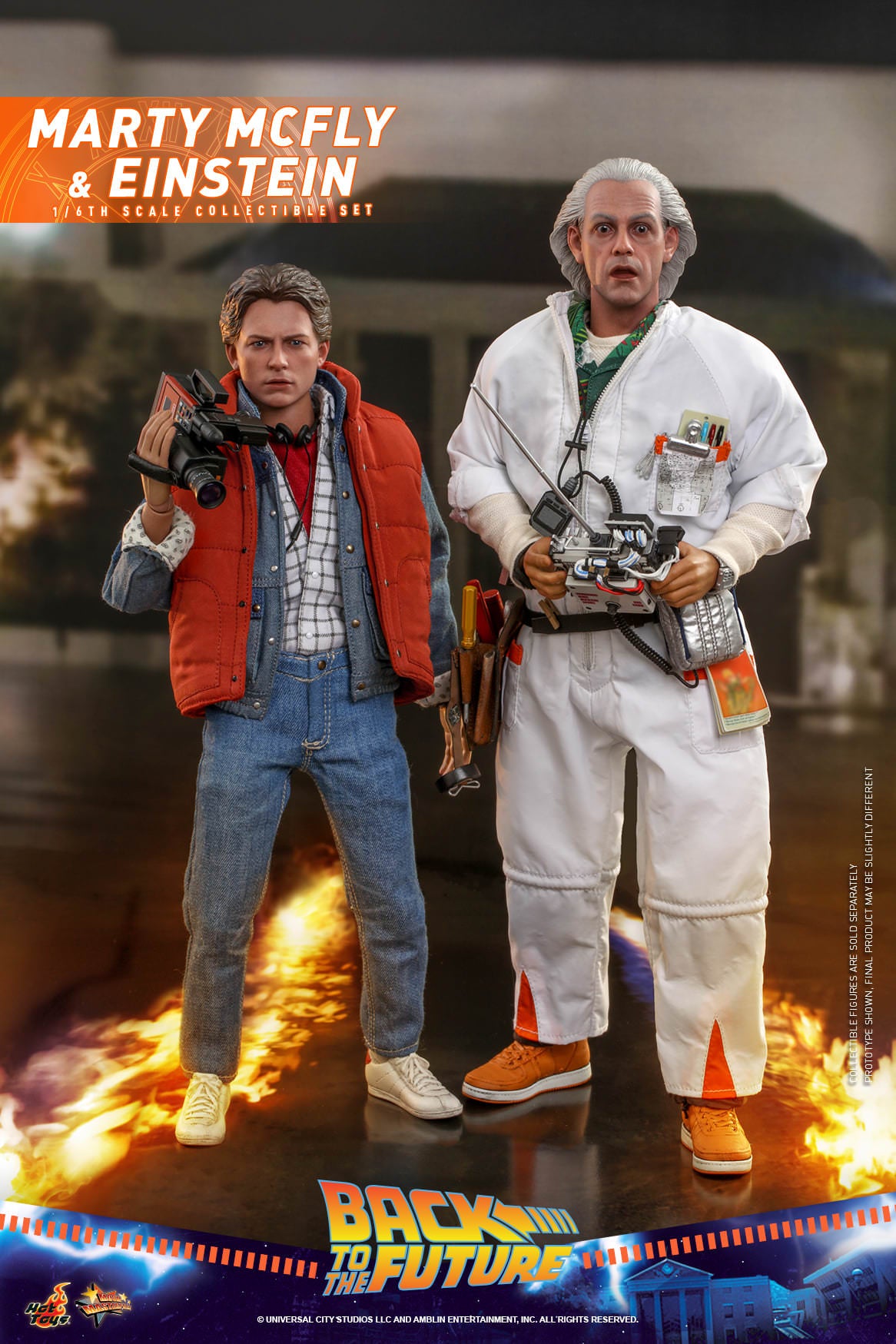 Hot Toys Back To The Future-Back to the Future Marty McFly and Einstei ...