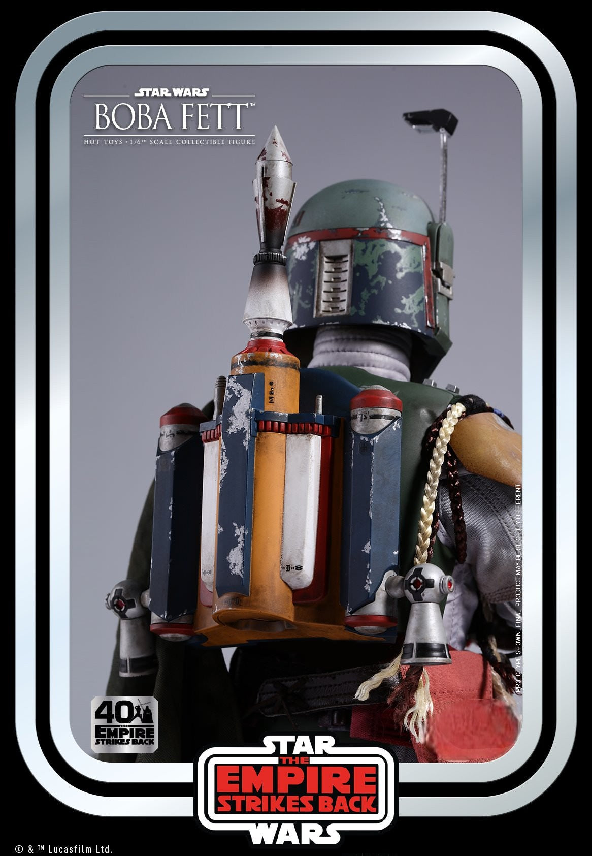 Hot Toys Star Wars-Star Wars Empire Strike Back Boba Fett 40th anniversary MMS574 1/6 Scale Figure