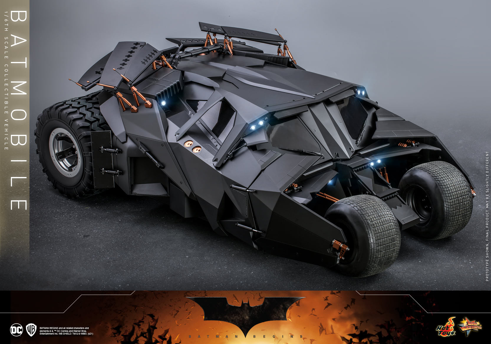 Hot Toys Batmobile Hot Toys Batman Begins MMS596 1/6 Scale Figure