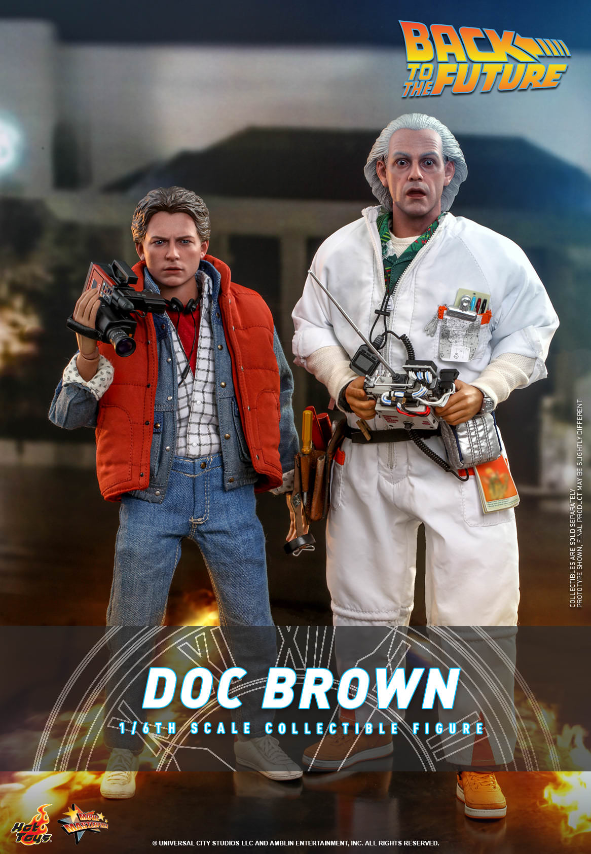 Hot Toys Back To The Future-Back to the Future Doc Brown MMS609 1/6 Scale Figure