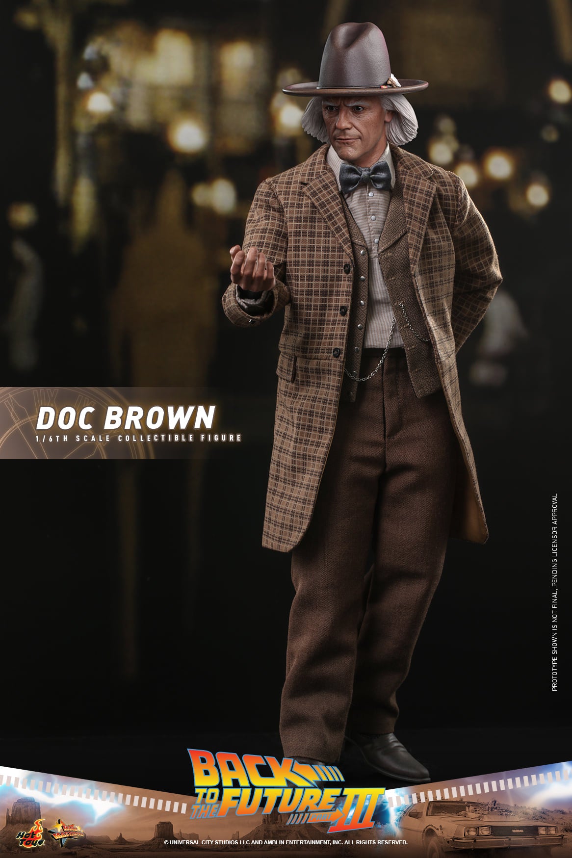 Hot Toys Doc Brown Hot Toys Back To The Future 3 MMS617 1/6 Scale Figure
