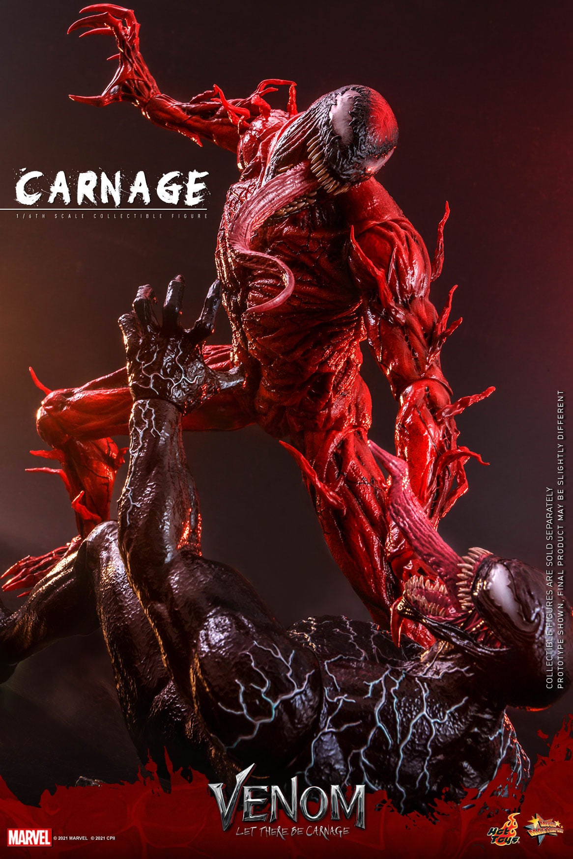 Hot Toys Carnage Venom : Let There Be Carnage MMS620 1/6 Scale Figure
