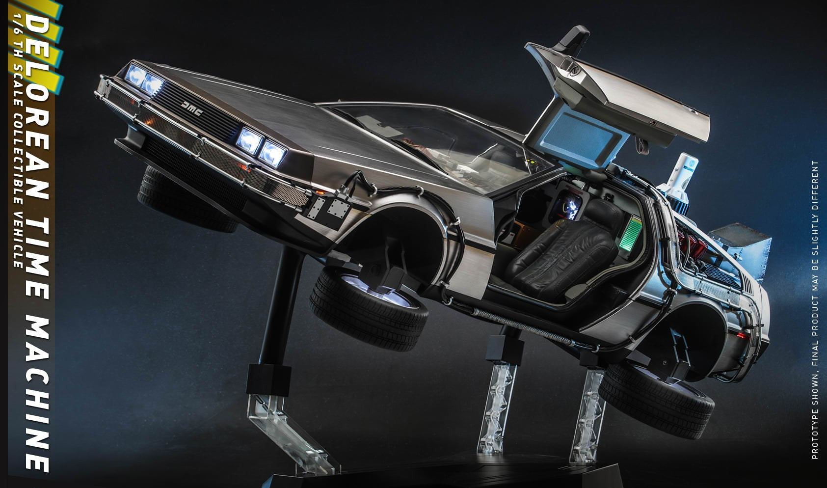 Hot Toys Back to the Future-Back to the Future II DeLorean Time Machine MMS636 1/6 Scale Figure