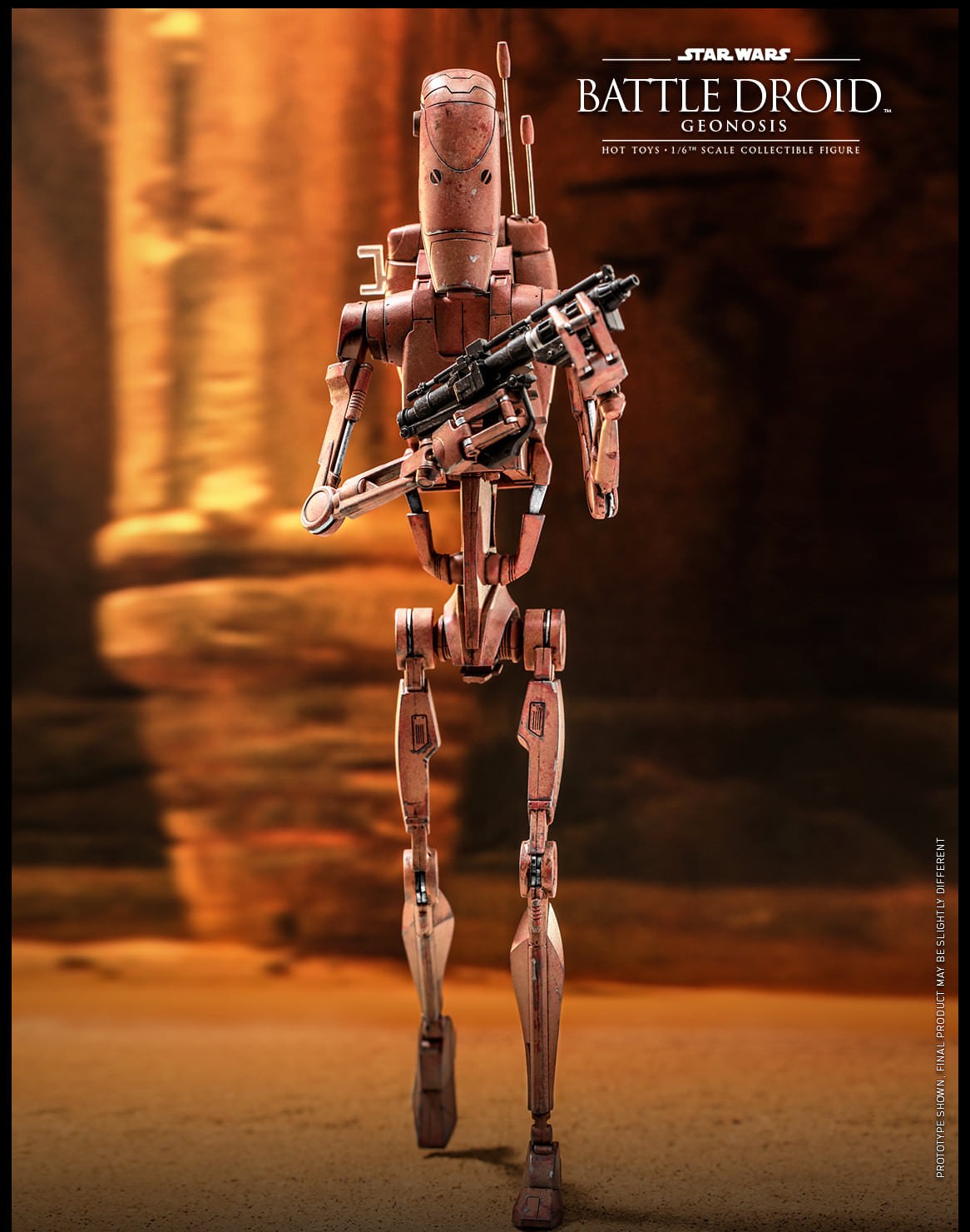 Hot Toys Star Wars–Star Wars Attack of the Clones Battle Droid Geonosis MMS649 1/6 Scale Figure