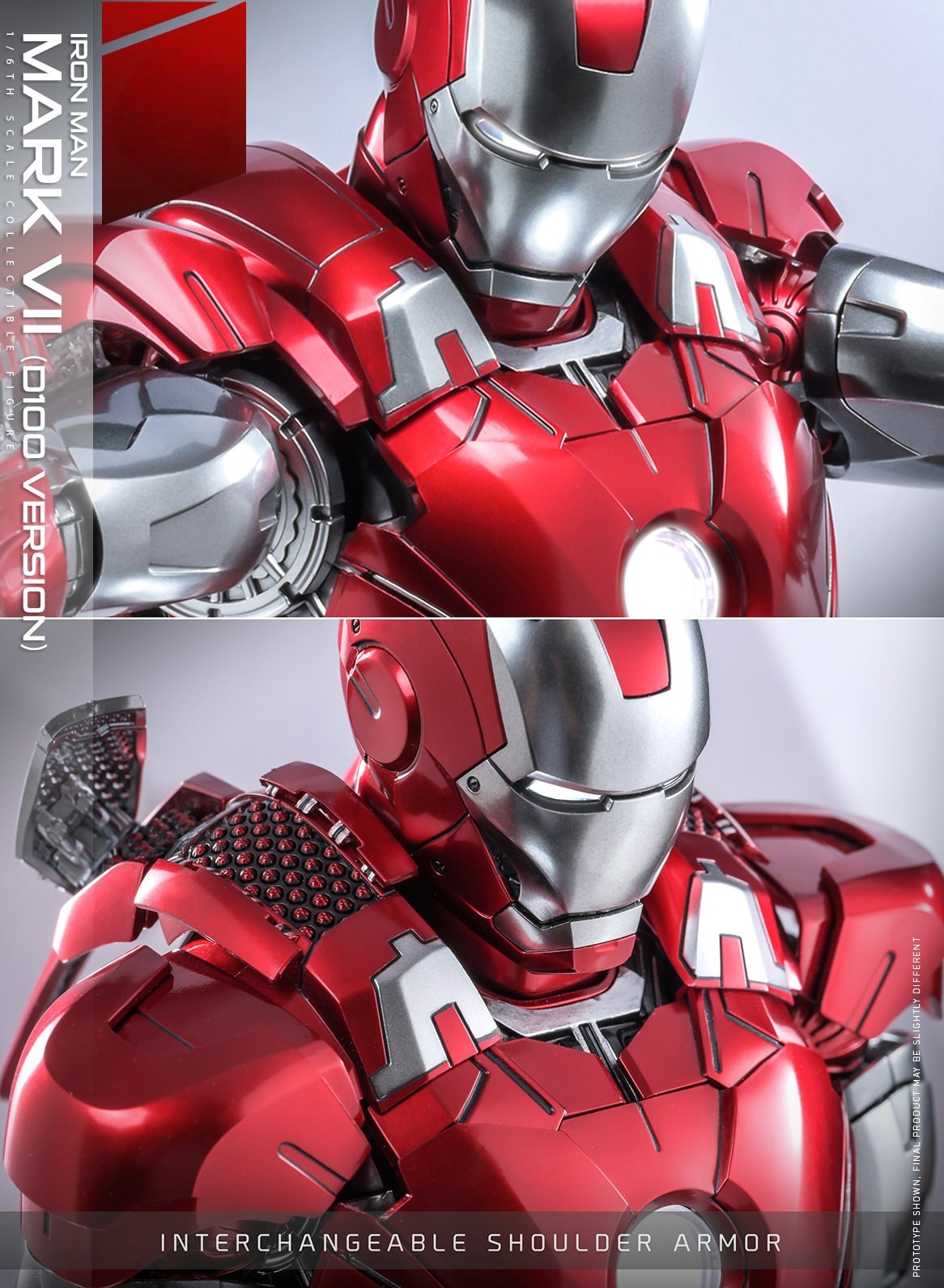 Hot Toys Disney 100-Shang-Disney 100 Iron Man Mark VII MMS696 1/6 Scale Figure