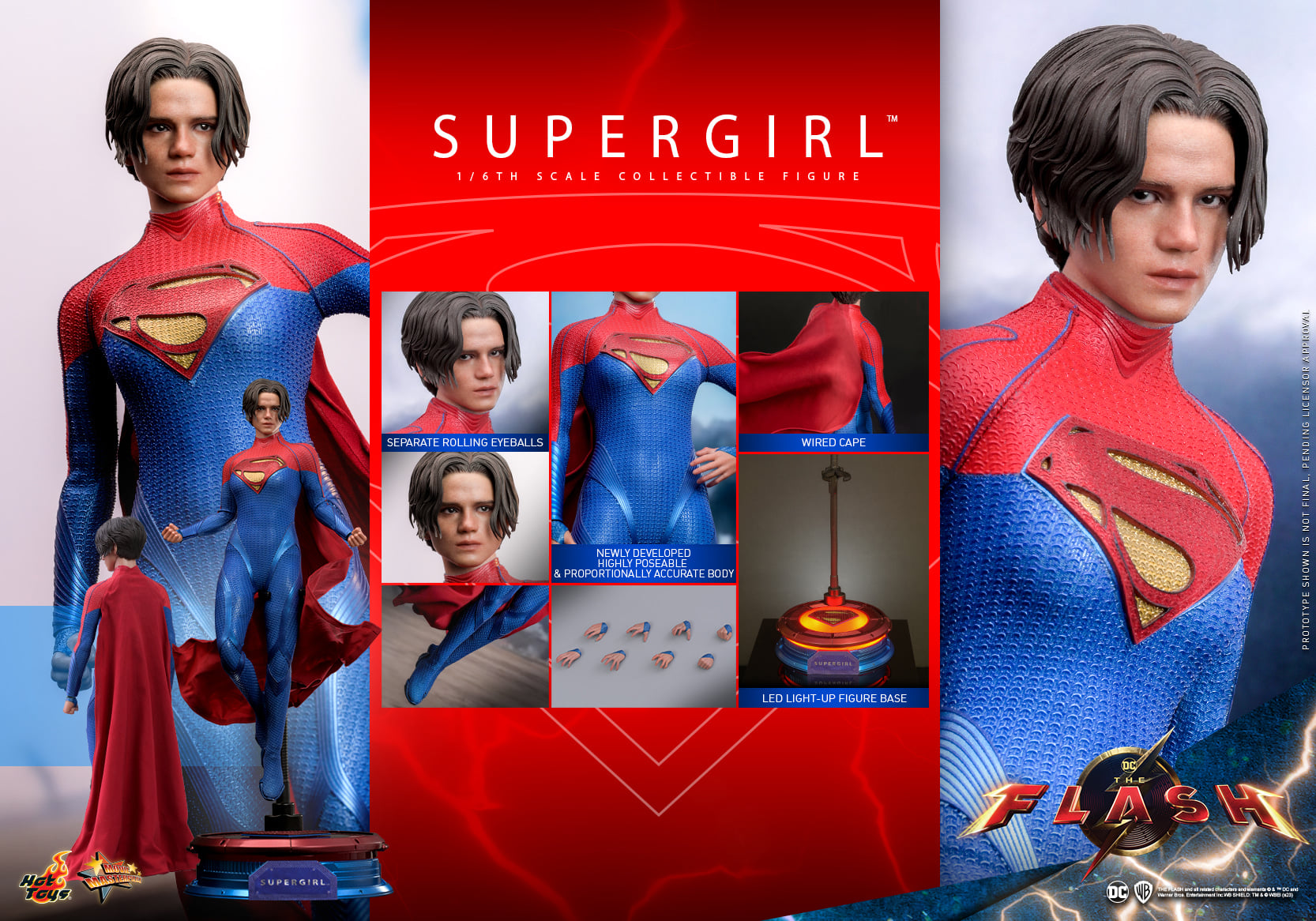Hot Toys The Flash Supergirl 1/6 Scale Collectible Figure MMS715