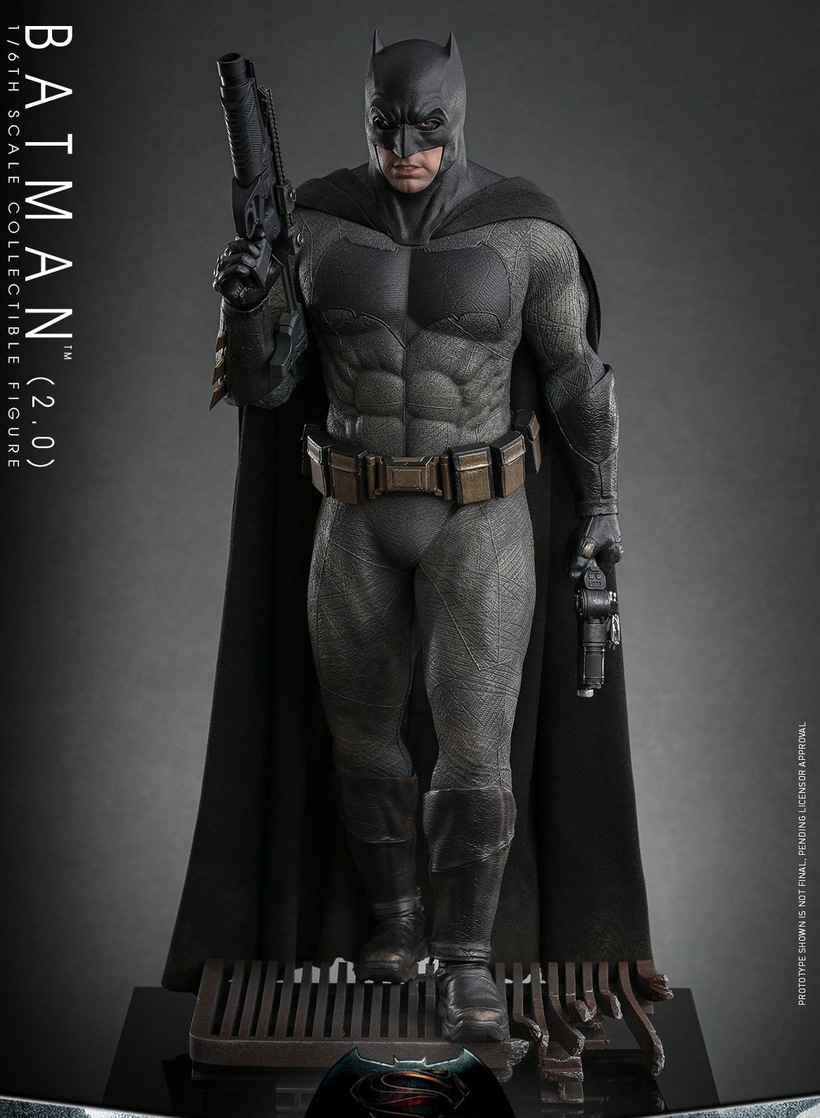 Hot Toys Batman– Batman v Superman: Dawn of Justice Batman (2.0) MMS732 1/6 Scale Figure