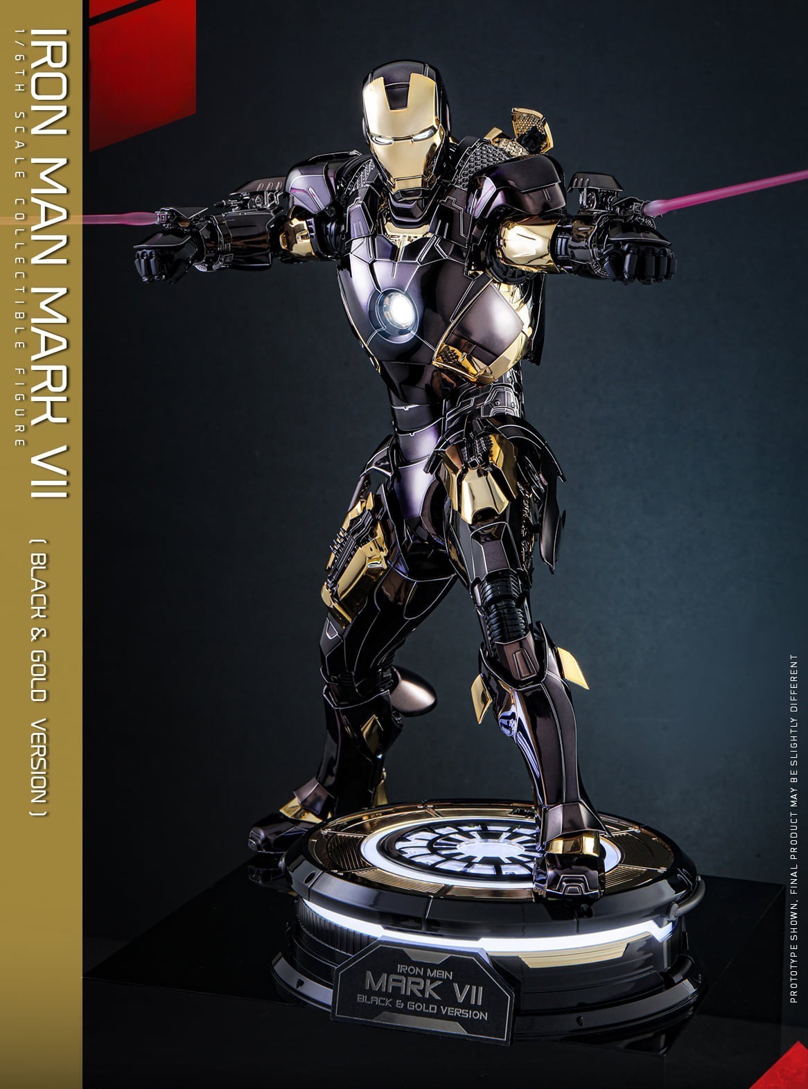 Hot Toys The Avengers-The Avengers Iron Man Mark VII Black & Gold MMS741 1/6 Scale Figure