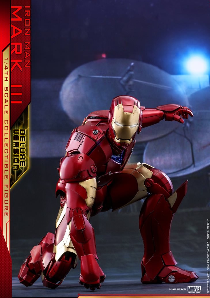 Hot Toys Ironman-Ironman Mark 3 Deluxe Edition QS012 1/6 Scale Figure