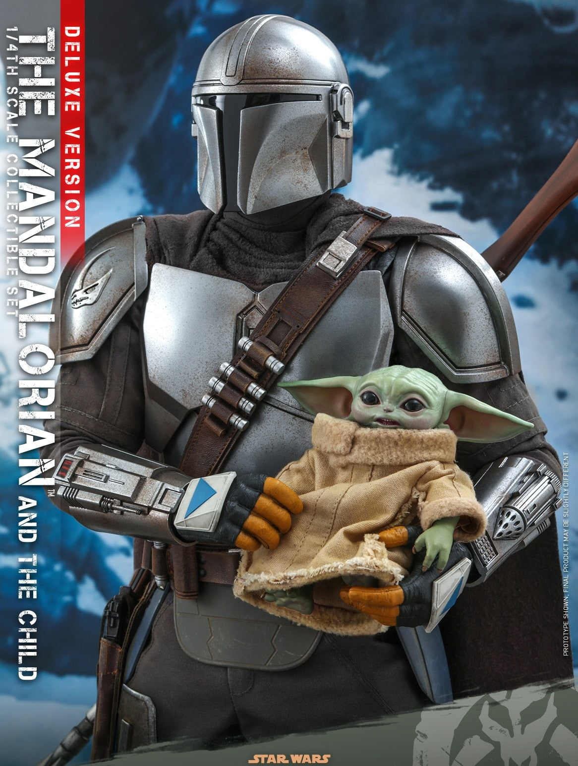 Hot Toys The Mandalorian-The Mandalorian and the Child Deluxe version QS017 1/6 Scale Figure